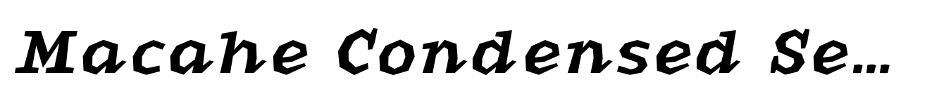 Macahe Condensed Semi Bold Italic image